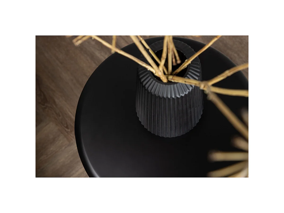 Namsos salontafel , bijzettafel Ø40cm zwart.