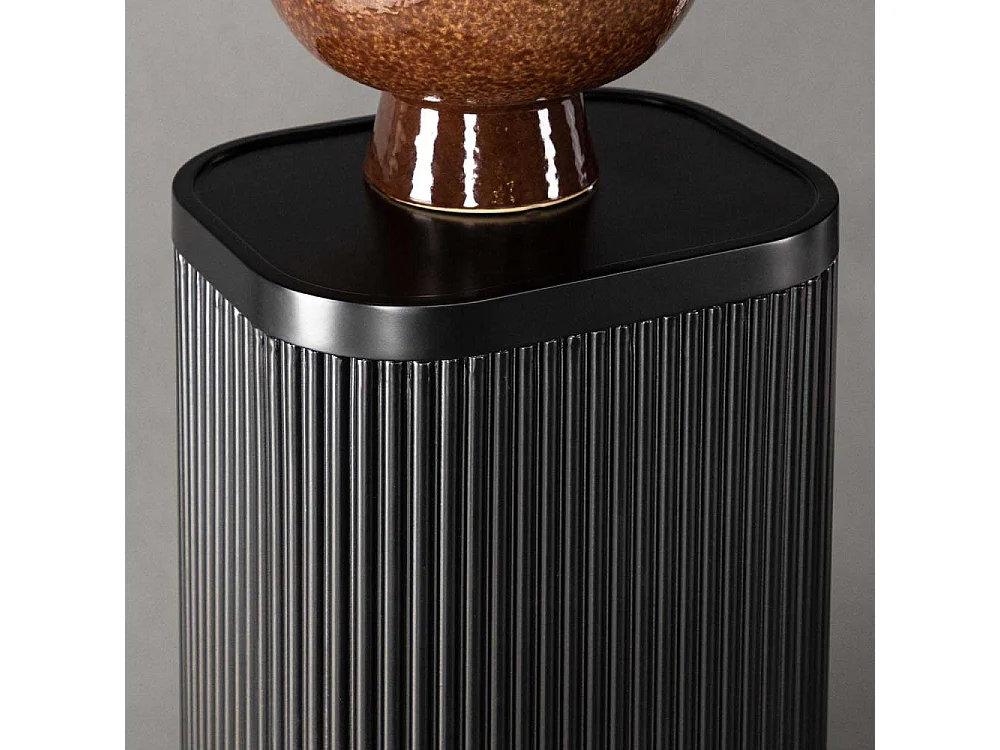 Lenox Couchtisch , Sockel, Beistelltisch schwarz.