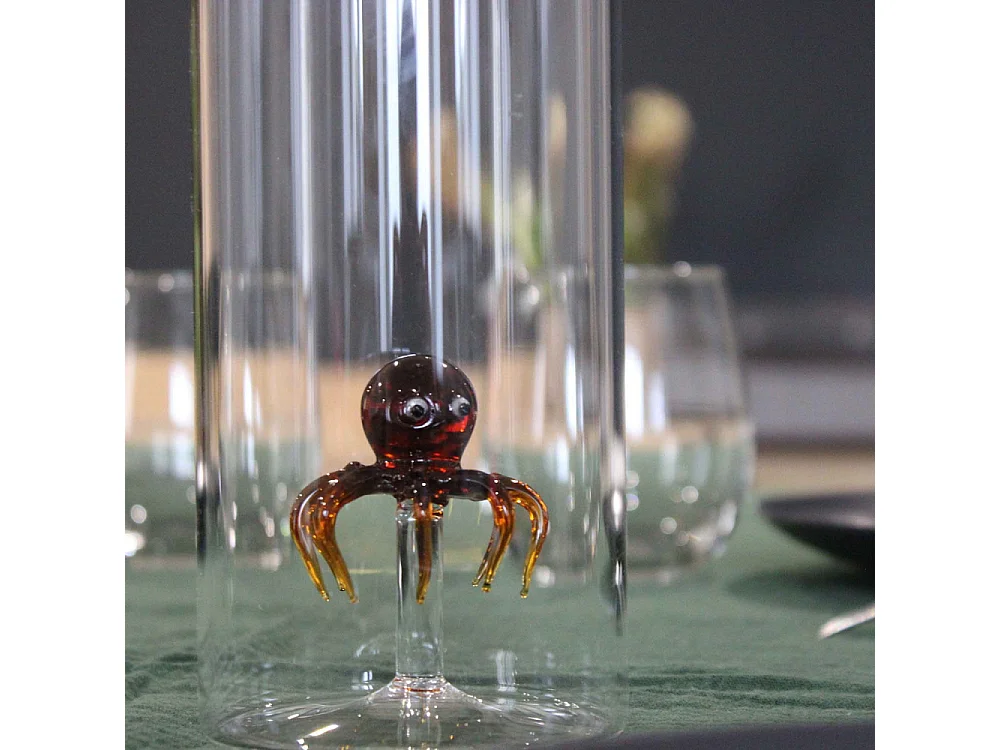 Bouteille décorative en verre Atlantis 1.2 L Pieuvre