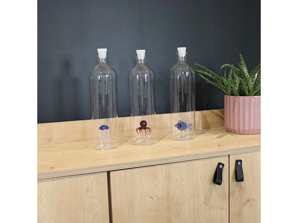 Bouteille décorative en verre Atlantis 1.2 L Méduse