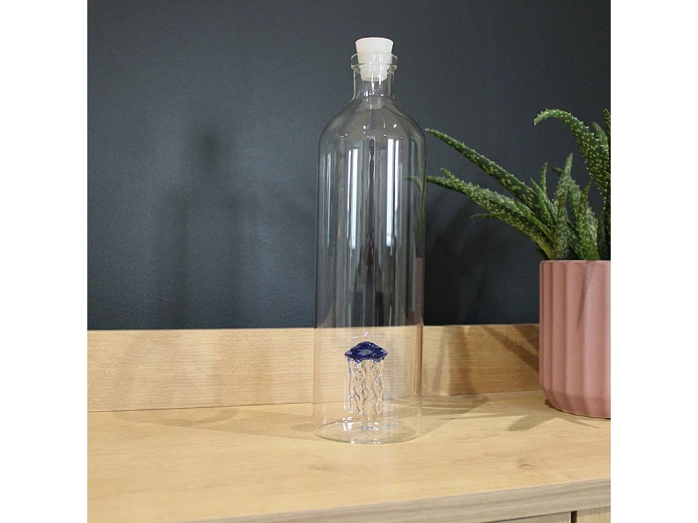 Bouteille décorative en verre Atlantis 1.2 L Méduse