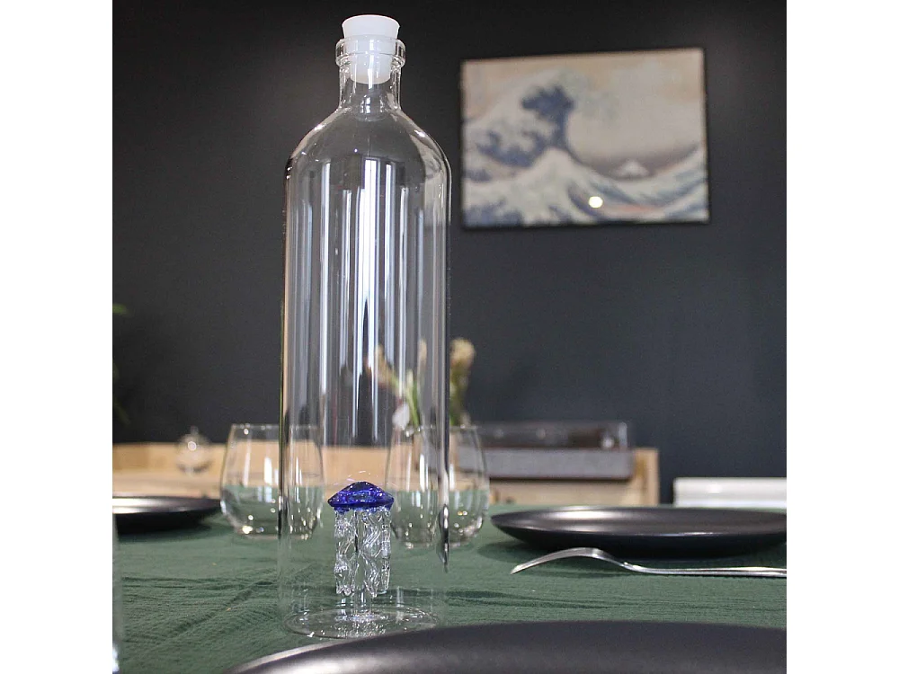 Bouteille décorative en verre Atlantis 1.2 L Méduse