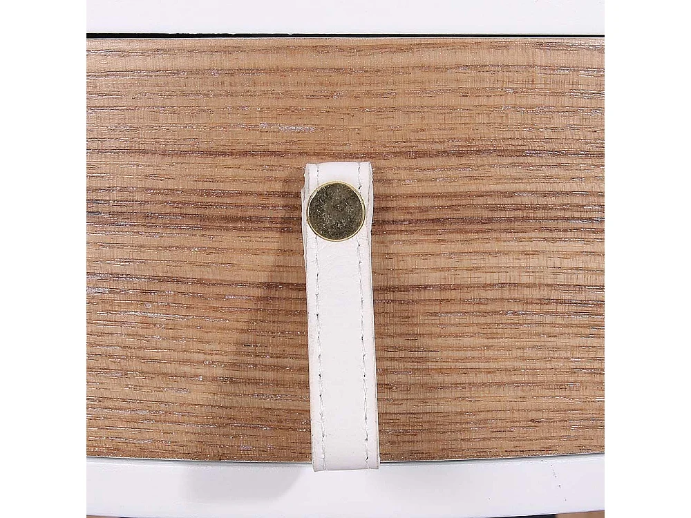 Chevet en bois scandinave Nora (Lot de 2) Blanc