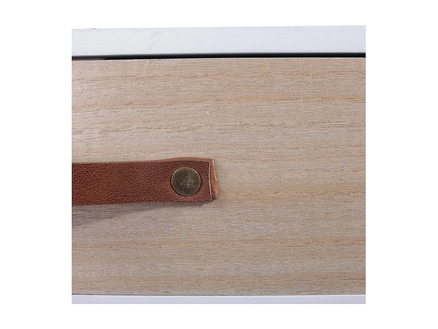 Chevet scandinave avec tiroir et poignée en polyuréthane (Lot de 2)