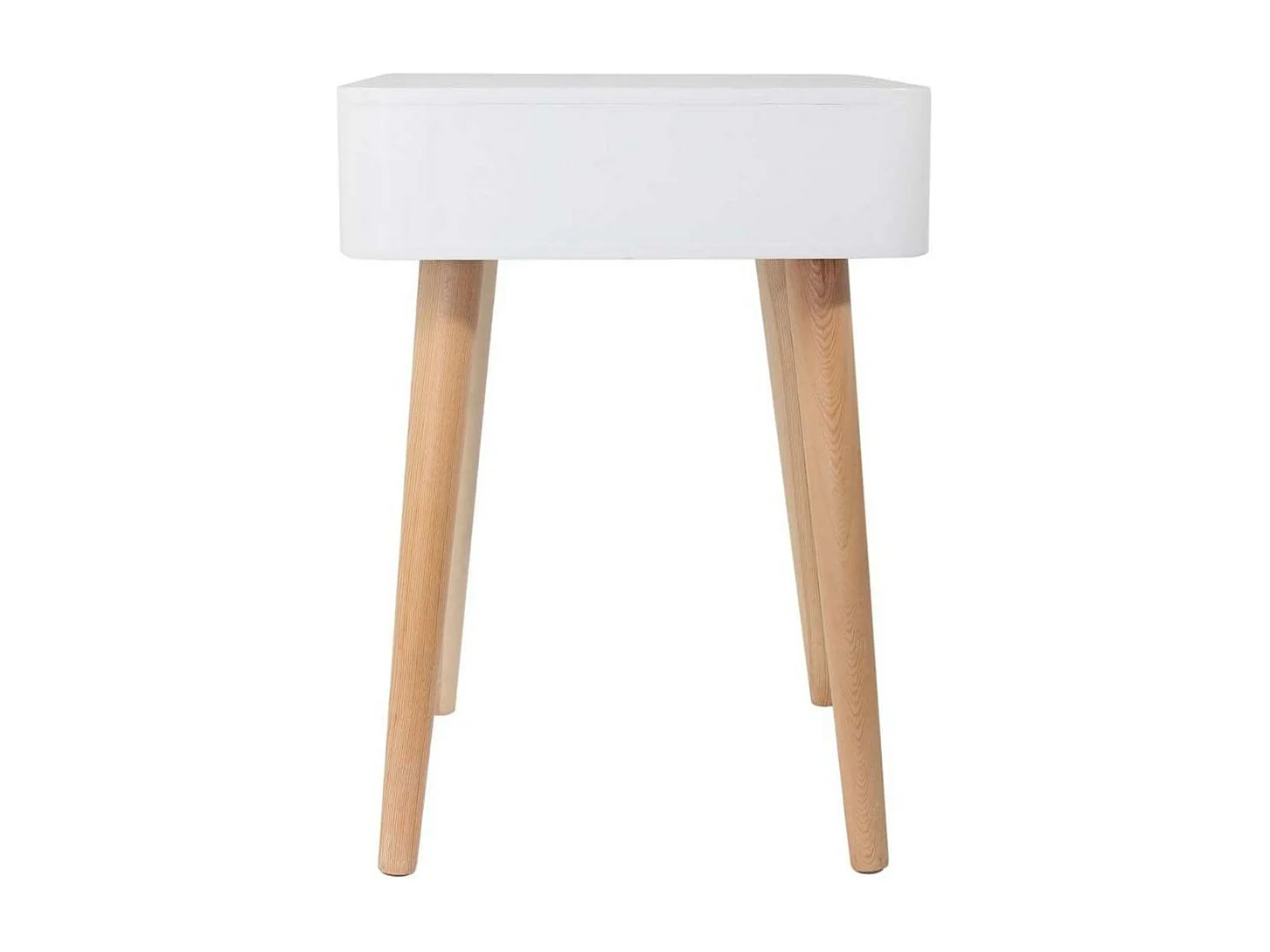 Chevet scandinave avec tiroir et poignée en polyuréthane (Lot de 2)