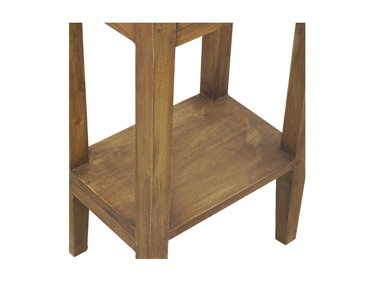 Table de nuit en acajou naturel