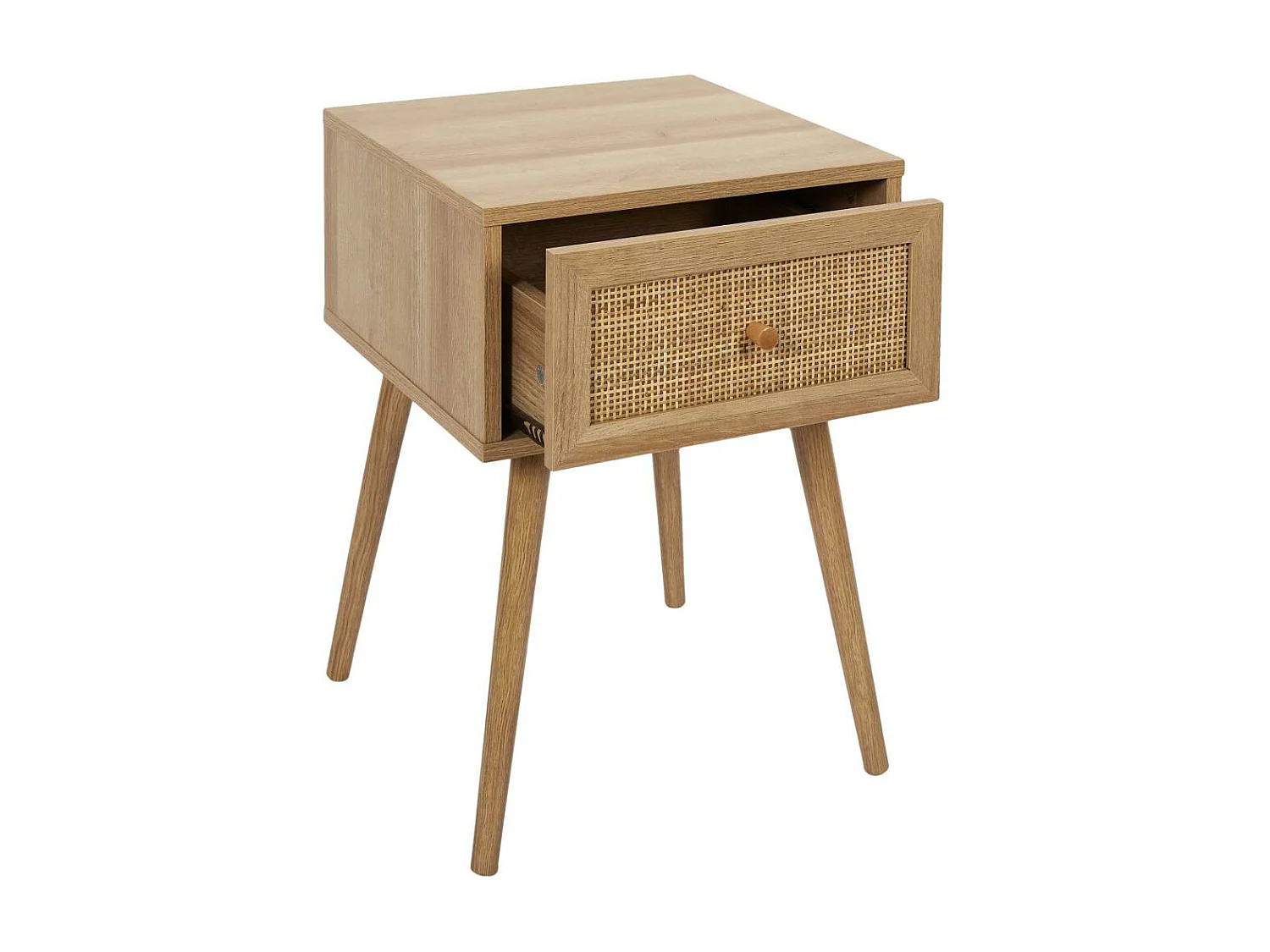 Chevet en bois 1 tiroir Bali (Lot de 2)