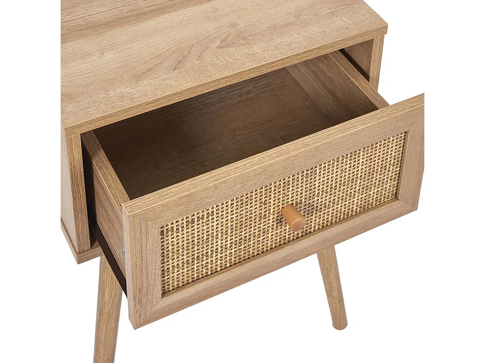 Chevet en bois 1 tiroir Bali (Lot de 2)