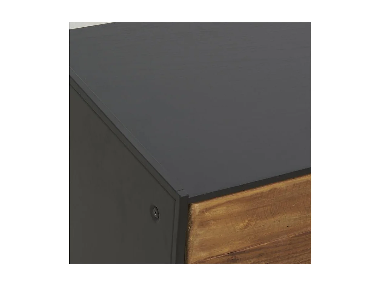 Table de nuit en pin recyclé REWOOD