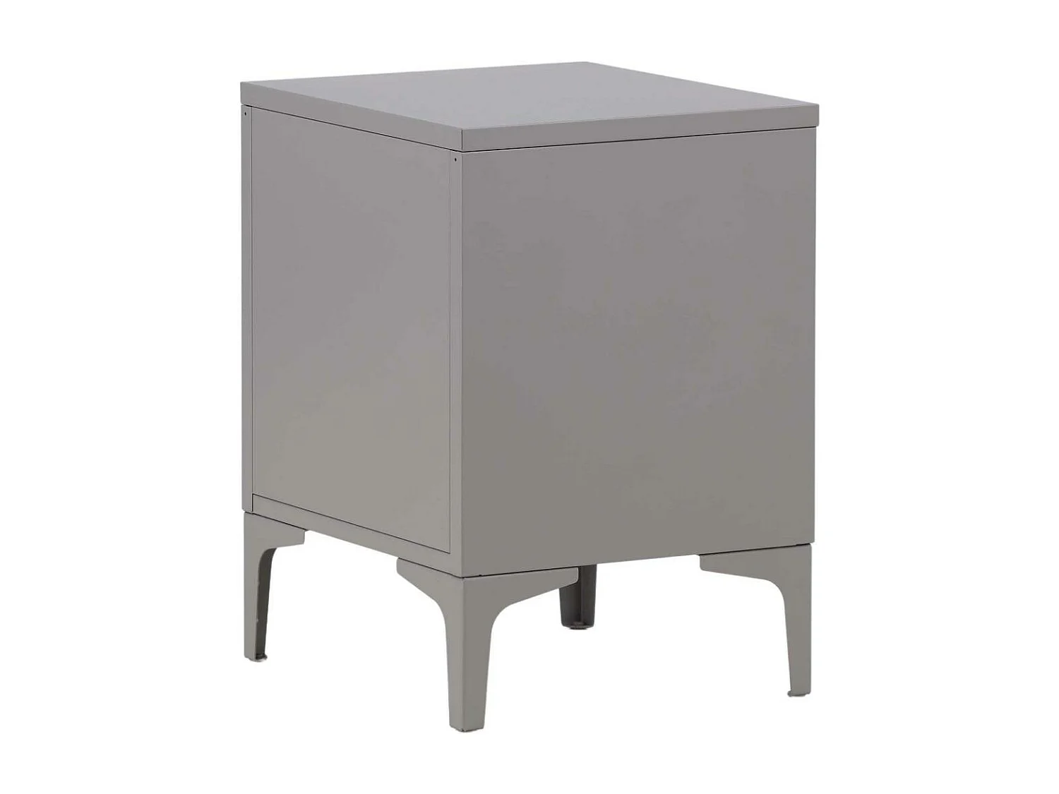Piring nachtkastje 2 laden lichtgrijs.