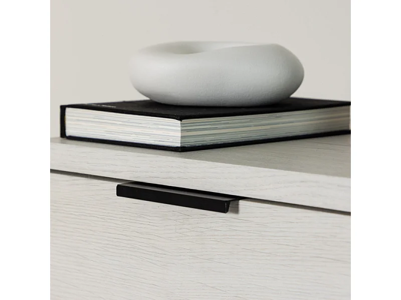 Table de Chevet Design "Lyngdal" 40cm Blanc