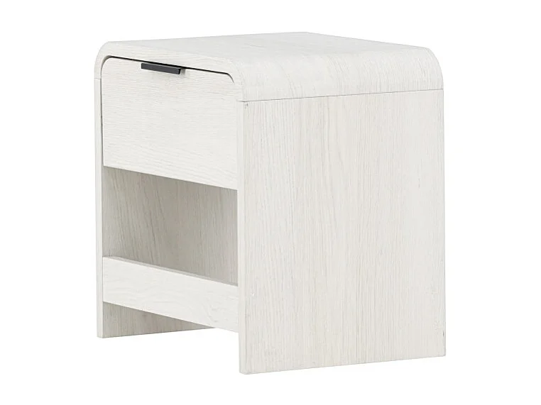 Table de Chevet Design "Lyngdal" 40cm Blanc