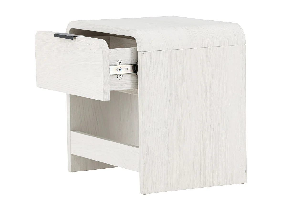 Table de Chevet Design "Lyngdal" 40cm Blanc