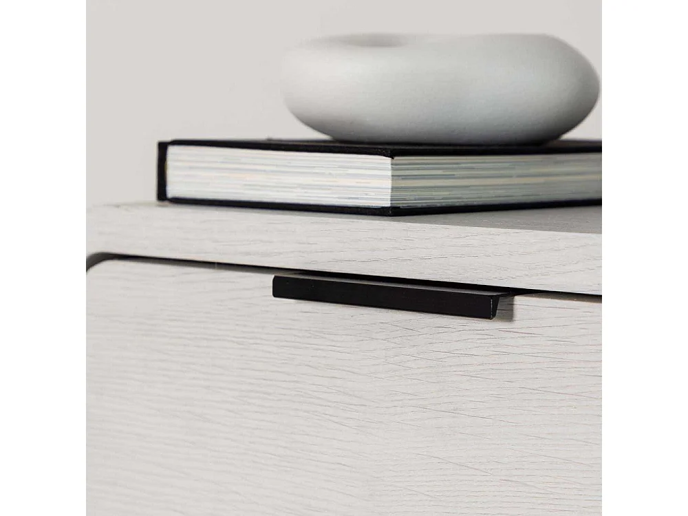 Table de Chevet Design "Lyngdal" 40cm Blanc