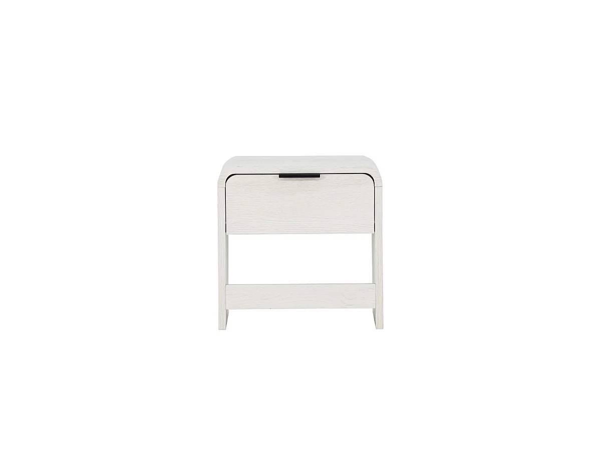 Table de Chevet Design "Lyngdal" 40cm Blanc