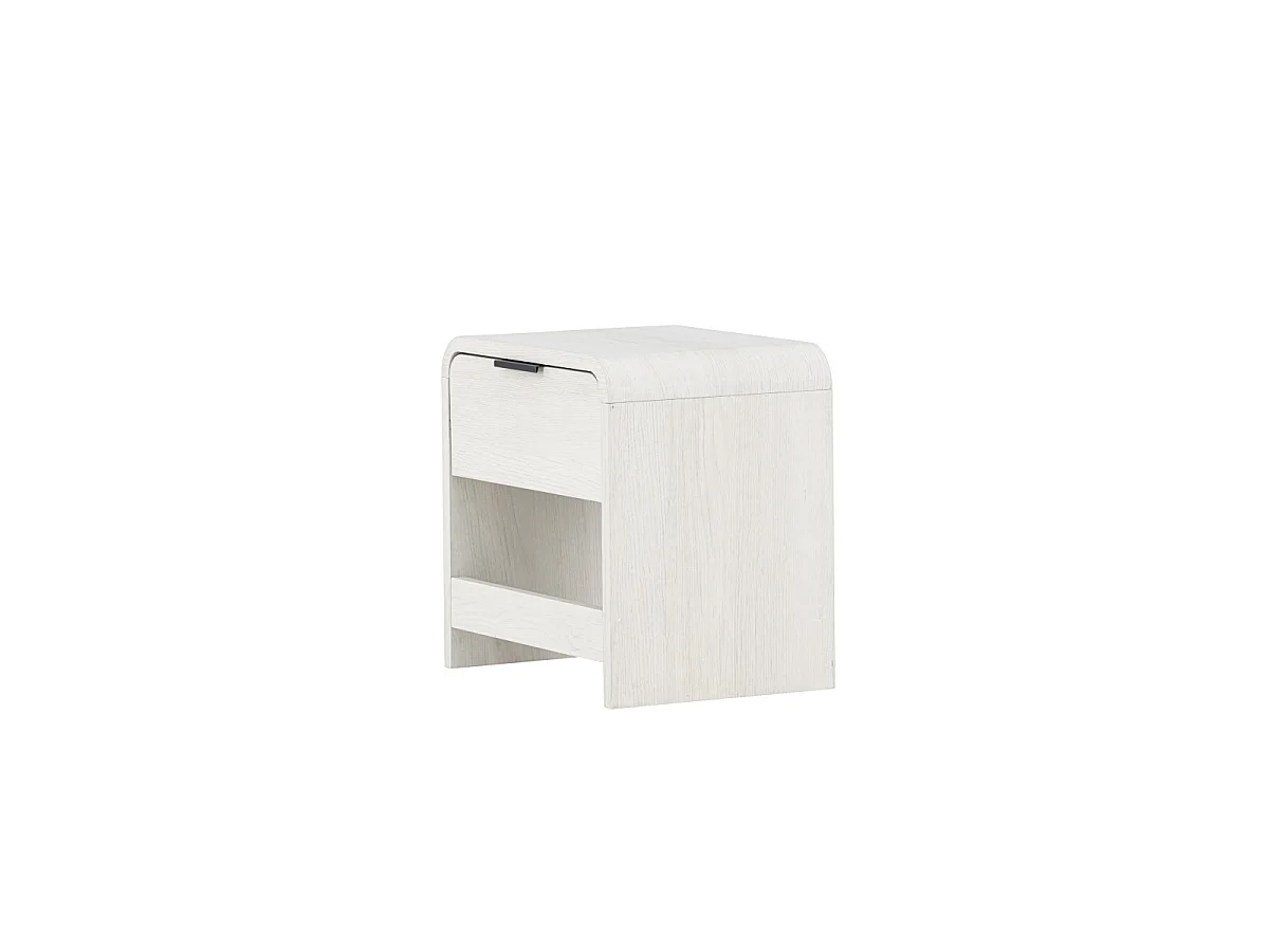 Table de Chevet Design "Lyngdal" 40cm Blanc