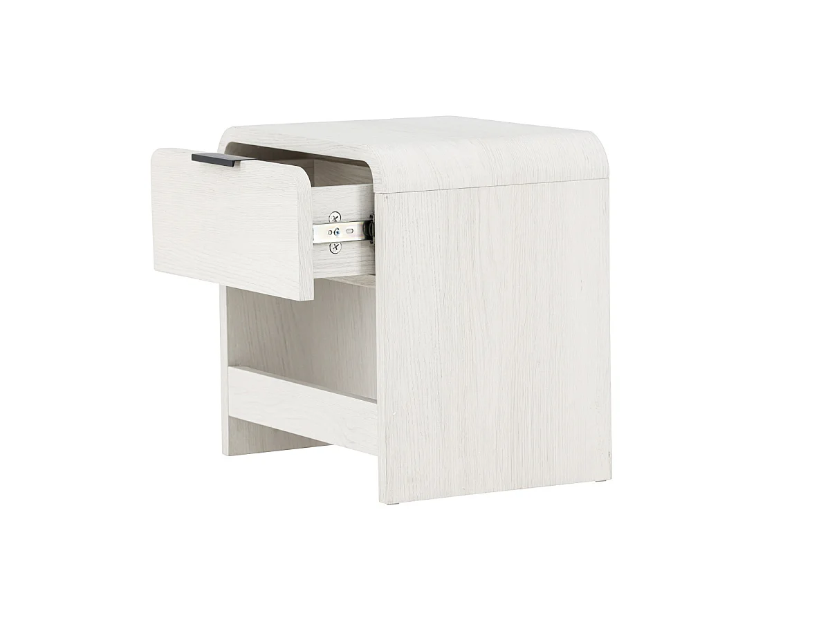 Table de Chevet Design "Lyngdal" 40cm Blanc