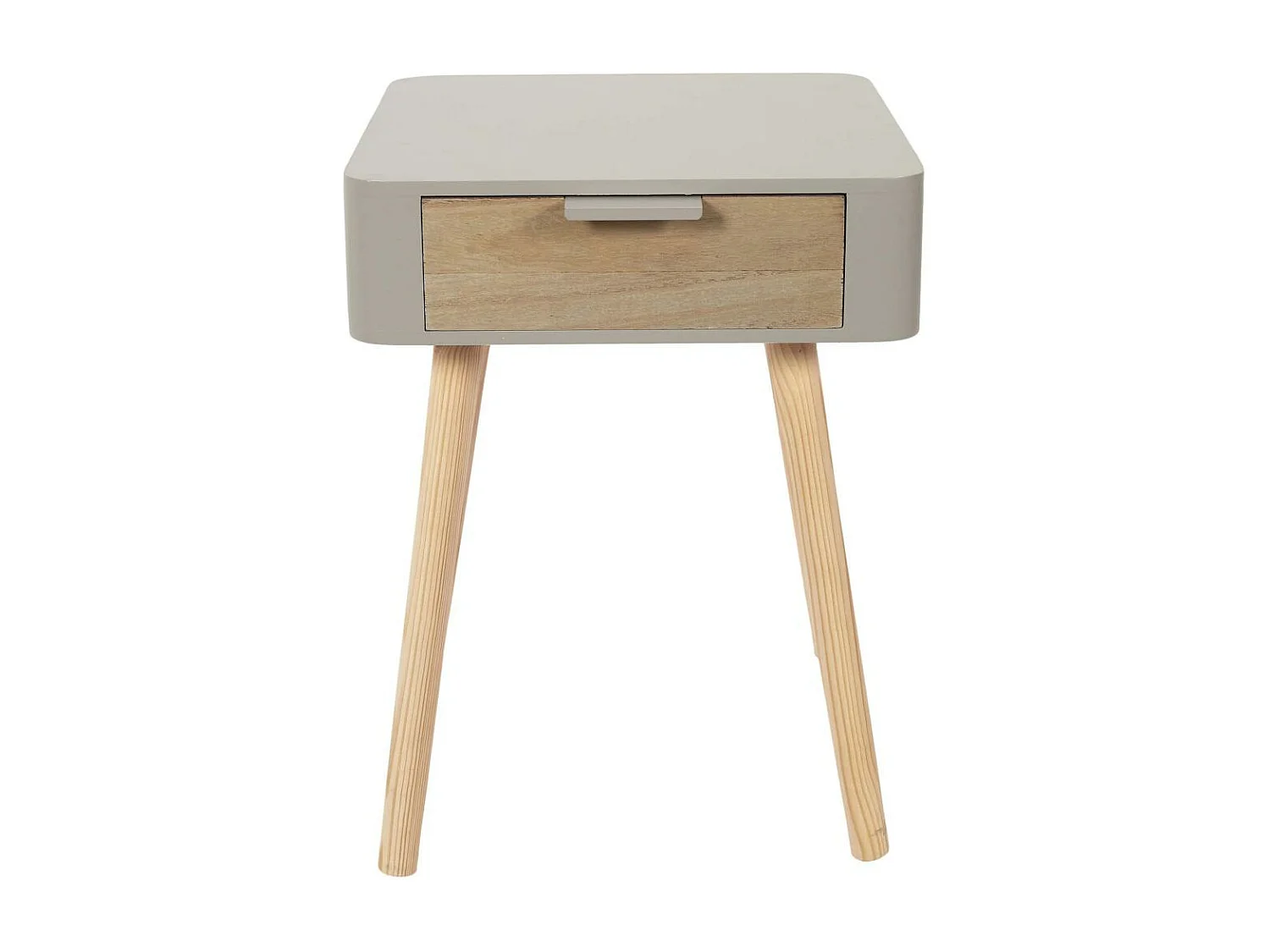 Chevet en bois 1 tiroir Zoran (Lot de 2) Taupe