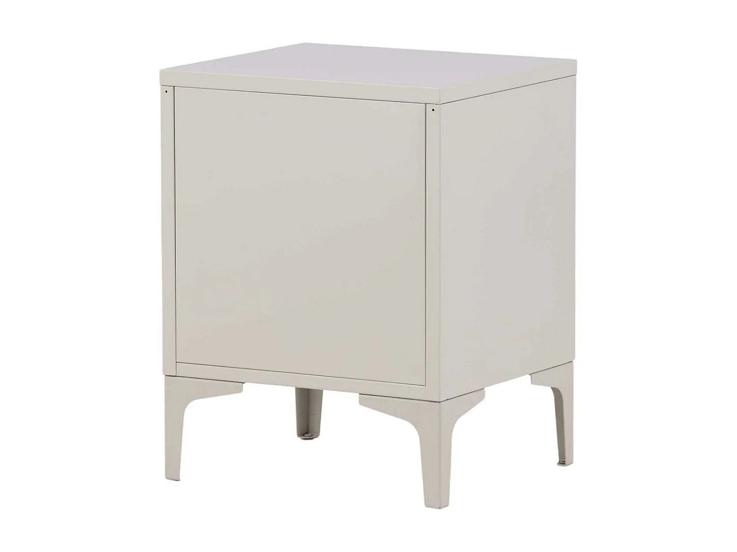 Table de Chevet 2 Tiroirs "Piring" 59cm Beige