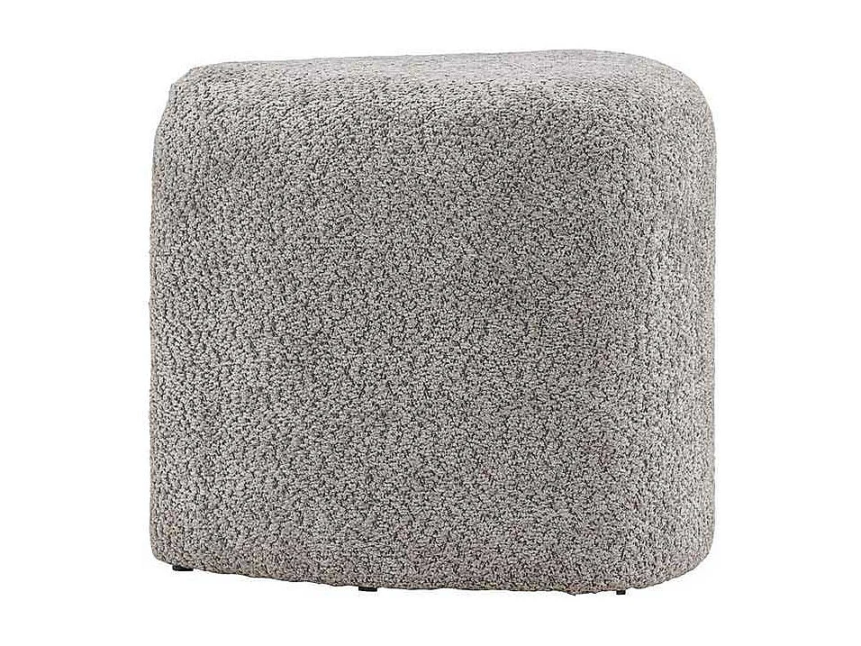 Peg poef Ø46cm grijs.