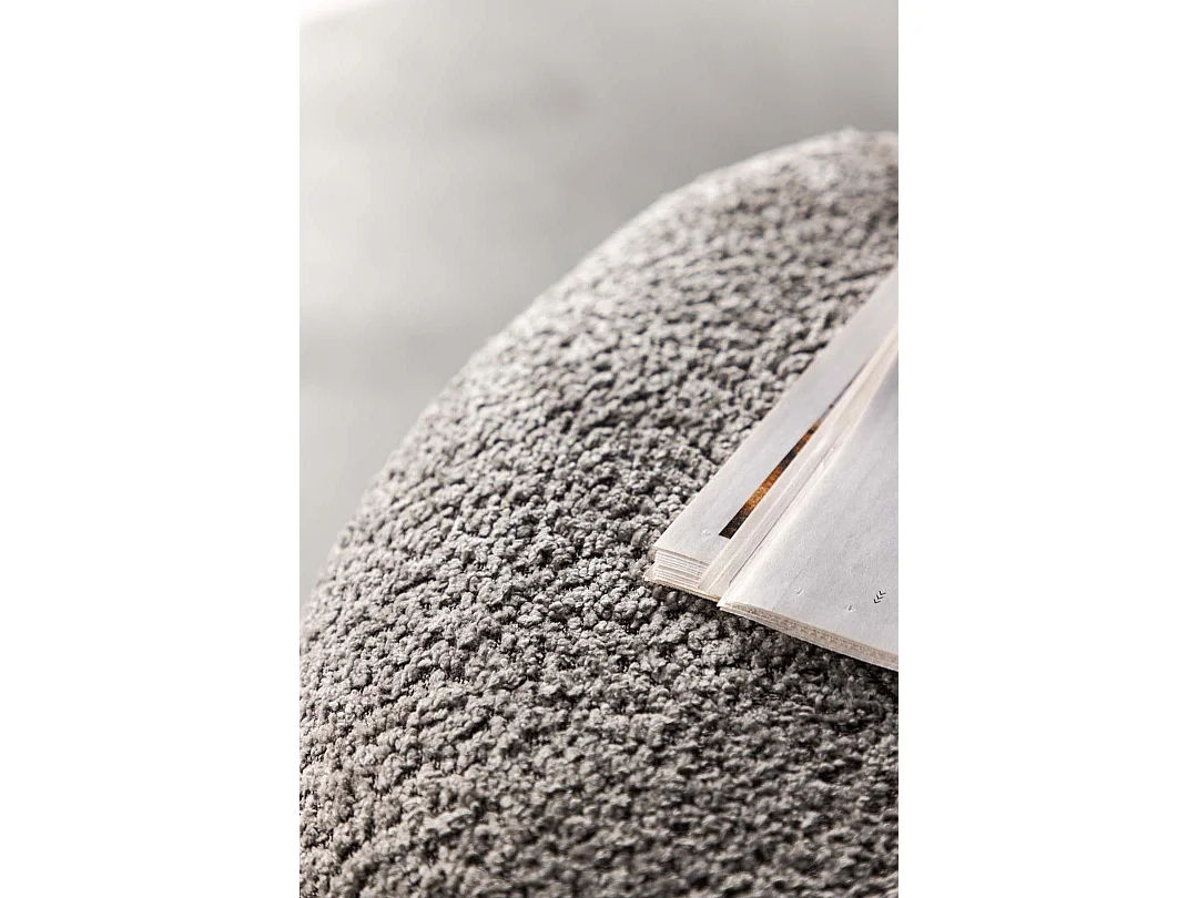 Peg pouf Ø46cm gris.