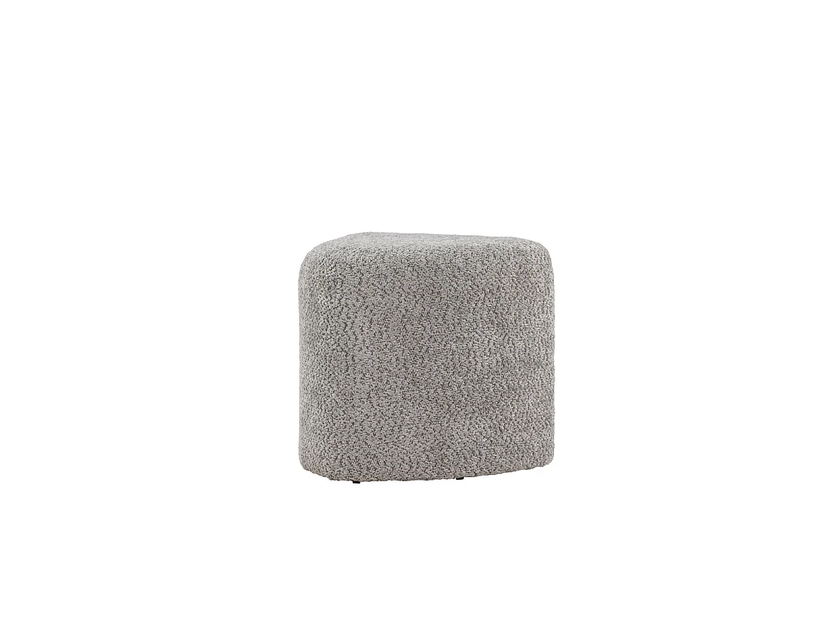 Peg Pouf Ø46cm grau.