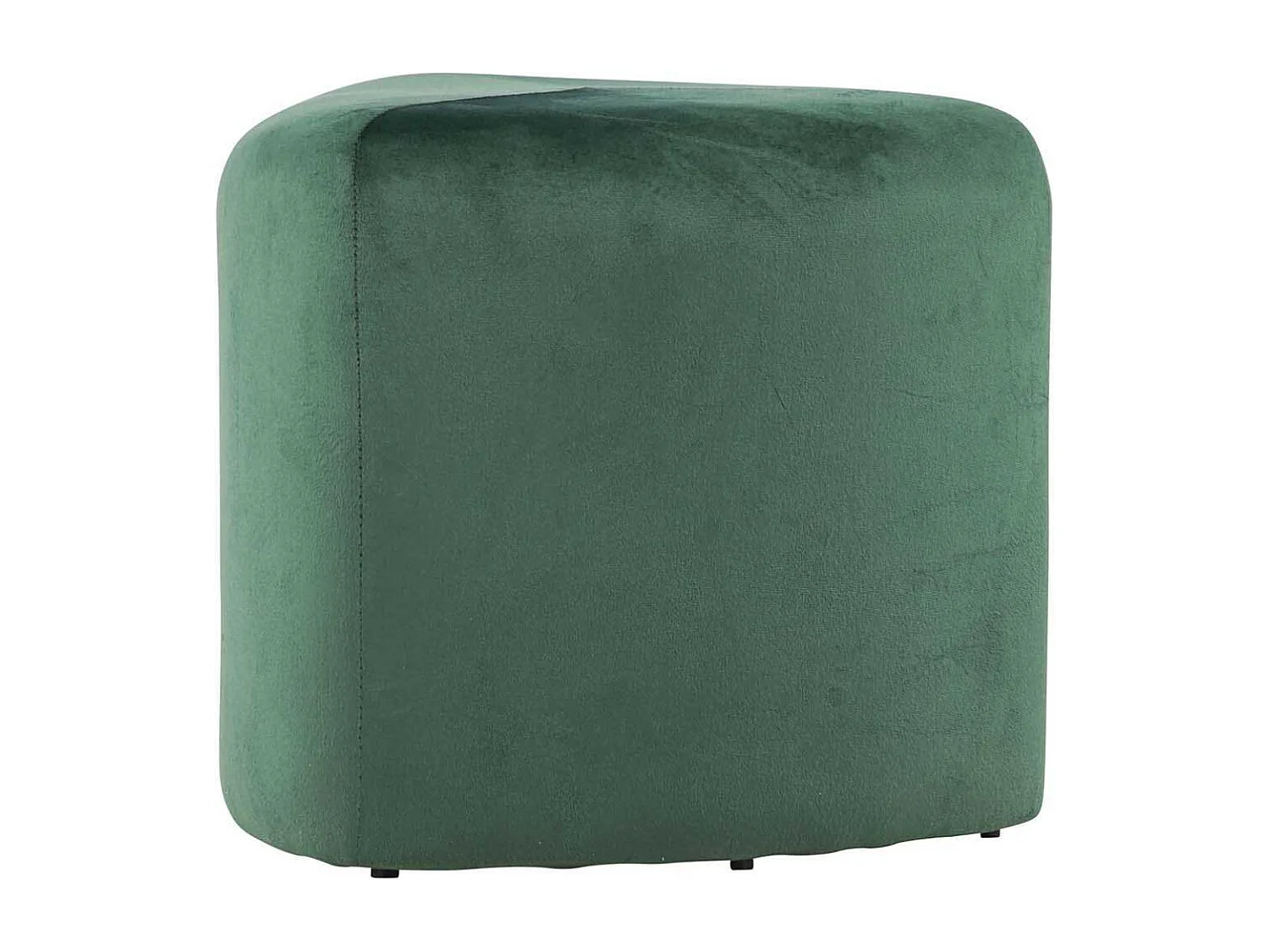 Pouf en Velours "Peg" 46cm Vert