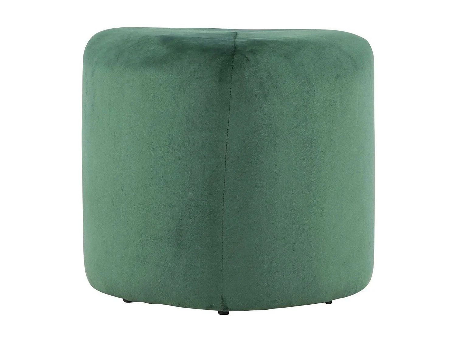 Pouf en Velours "Peg" 46cm Vert