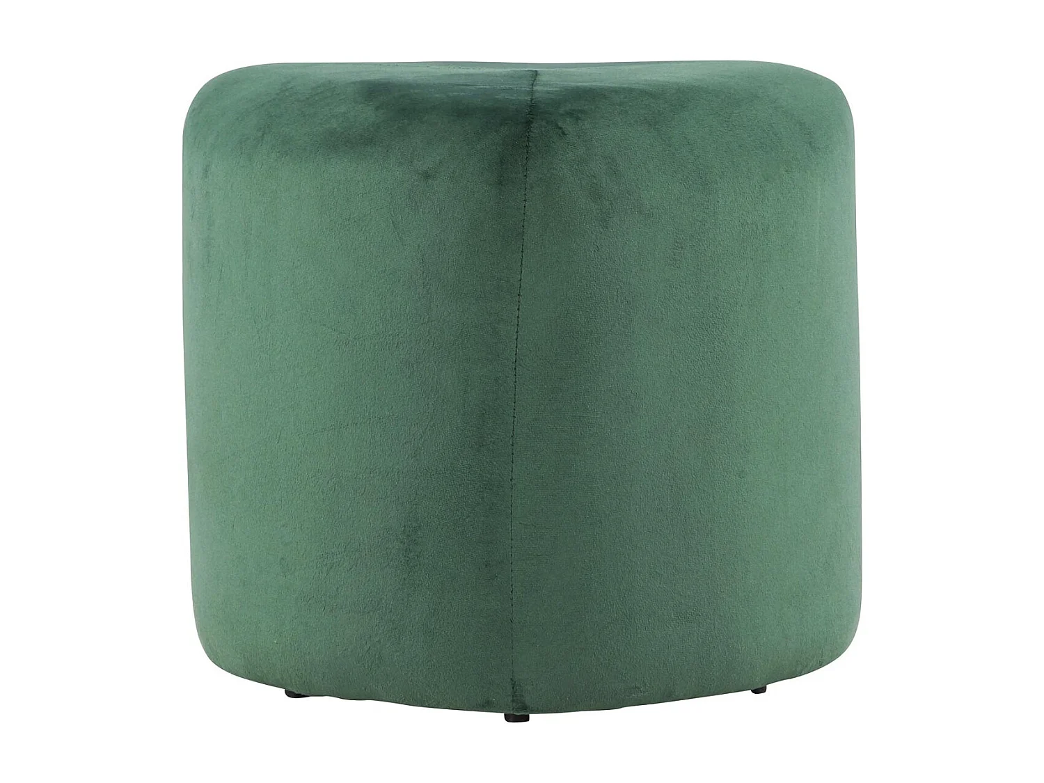 Pouf Peg Ø46cm velluto verde.