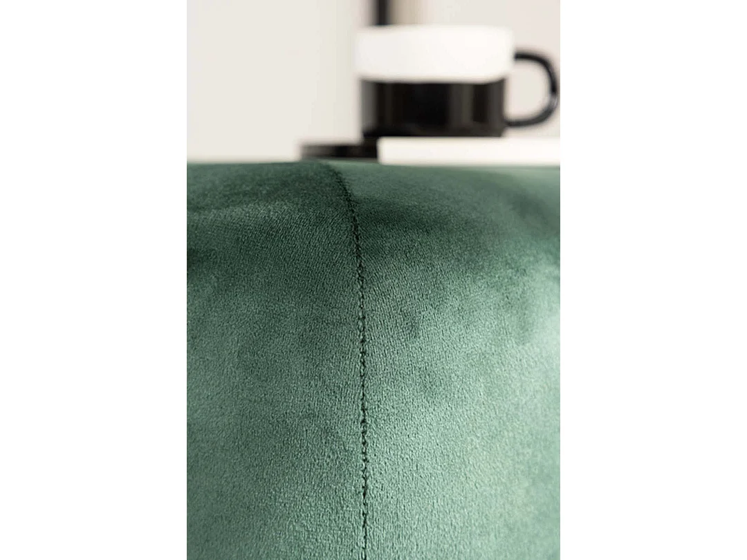 Peg poef Ø46cm velours groen.