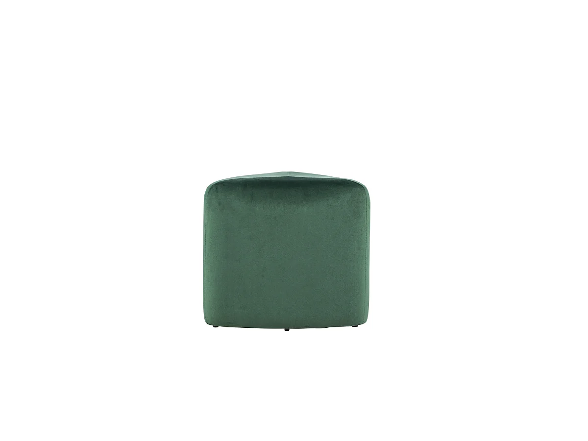 Pouf Peg Ø46cm velluto verde.