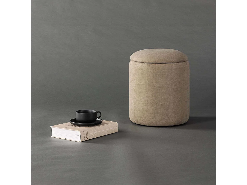 Limpen Pouf Ø32cm beige.