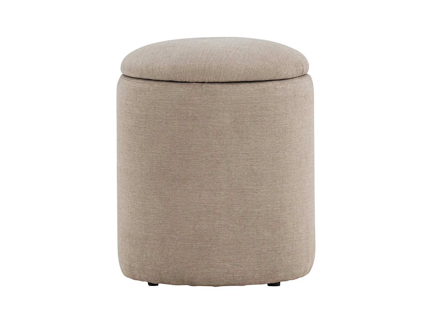Pouf Coffre en Tissu "Limpen" 40cm Beige