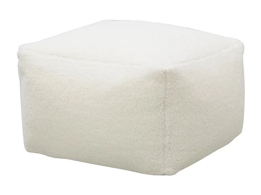 Pouf carré en bouclette Carré