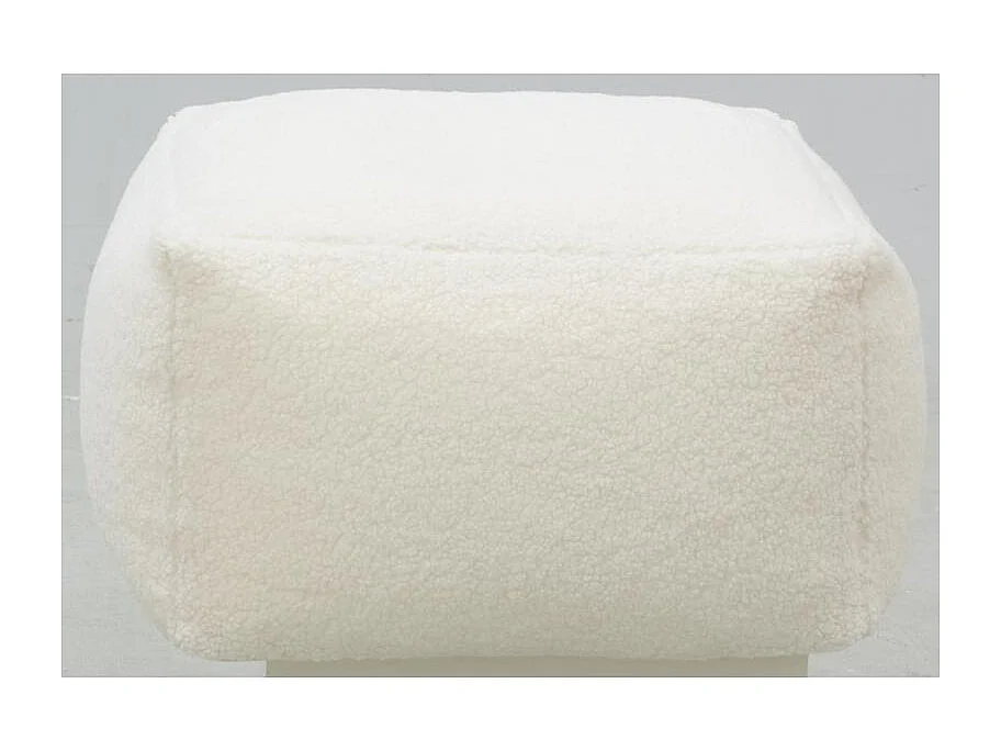 Pouf carré en bouclette Carré