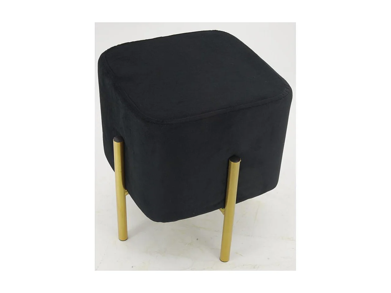 Tabouret carré pied doré Gatsby