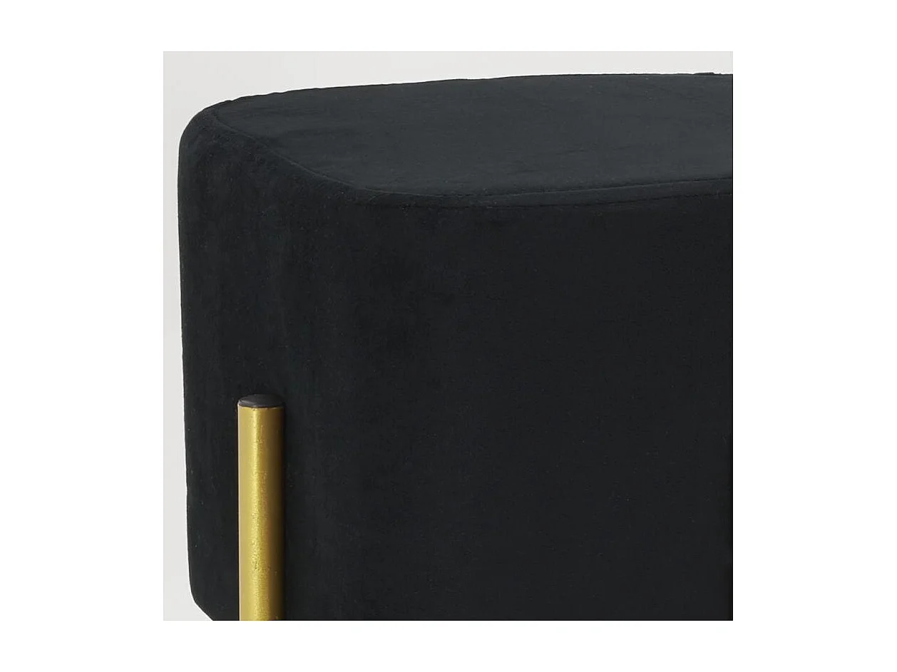 Tabouret carré pied doré Gatsby