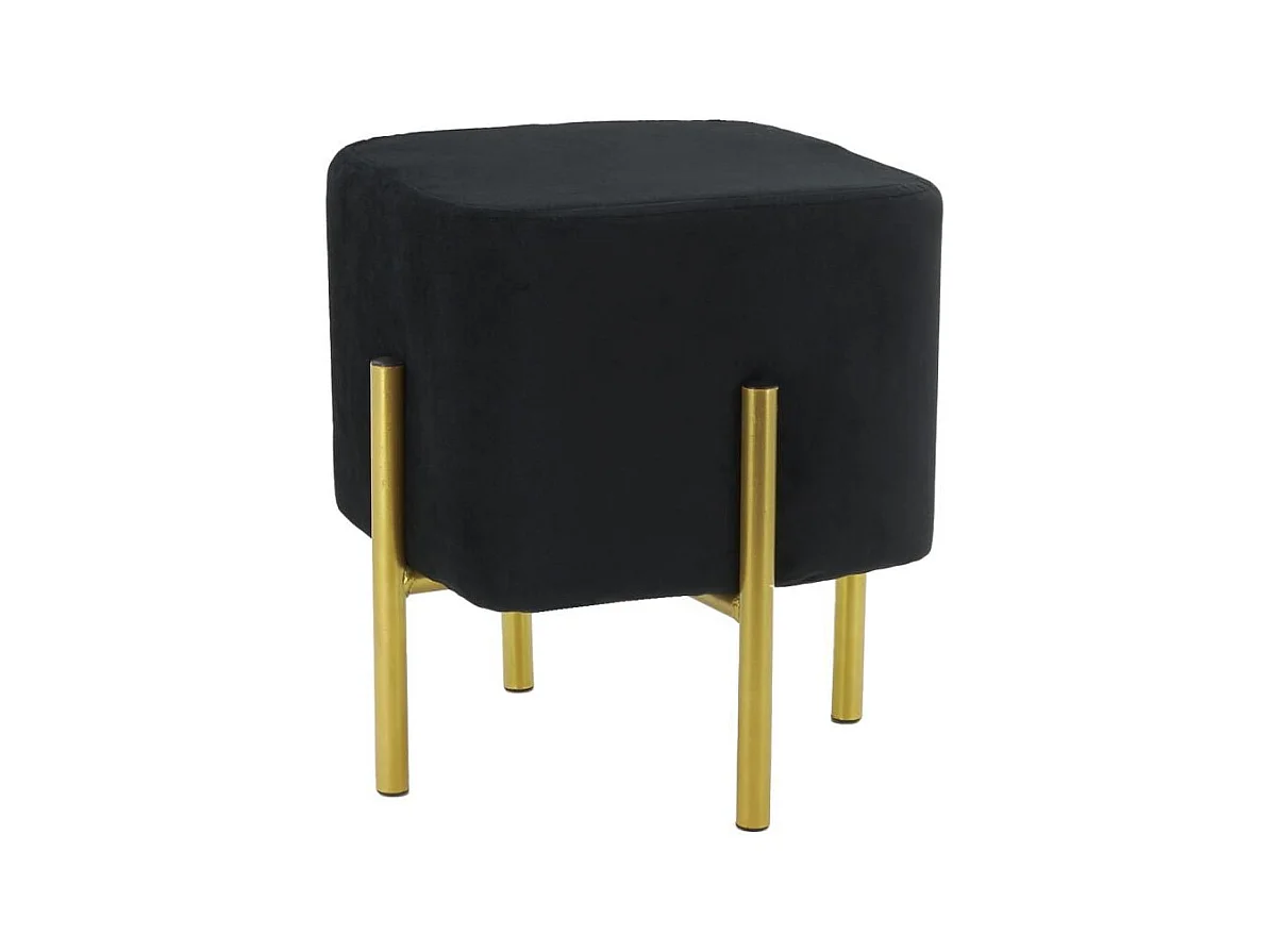 Tabouret carré pied doré Gatsby