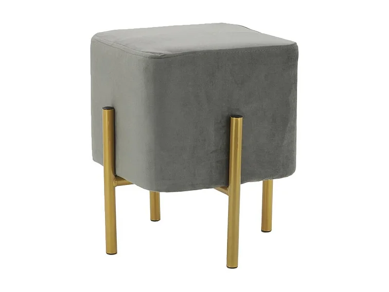 Tabouret carré pied doré Gatsby