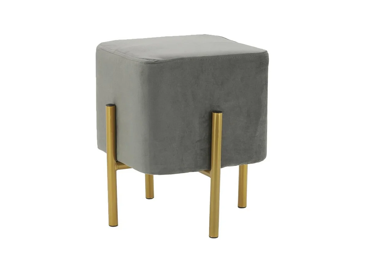 Tabouret carré pied doré Gatsby