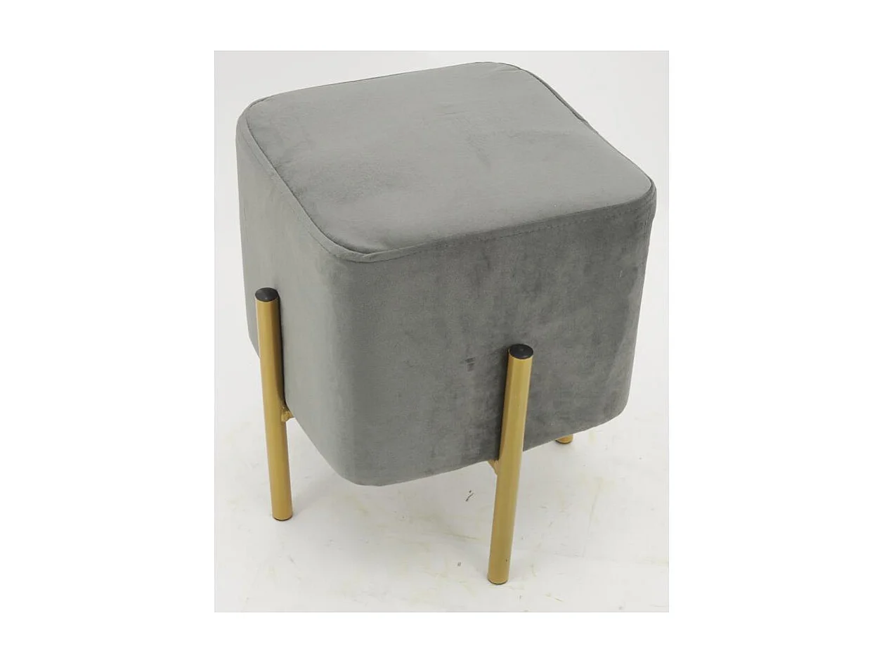 Tabouret carré pied doré Gatsby