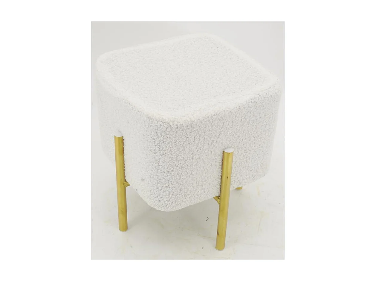 Tabouret carré pied doré Gatsby