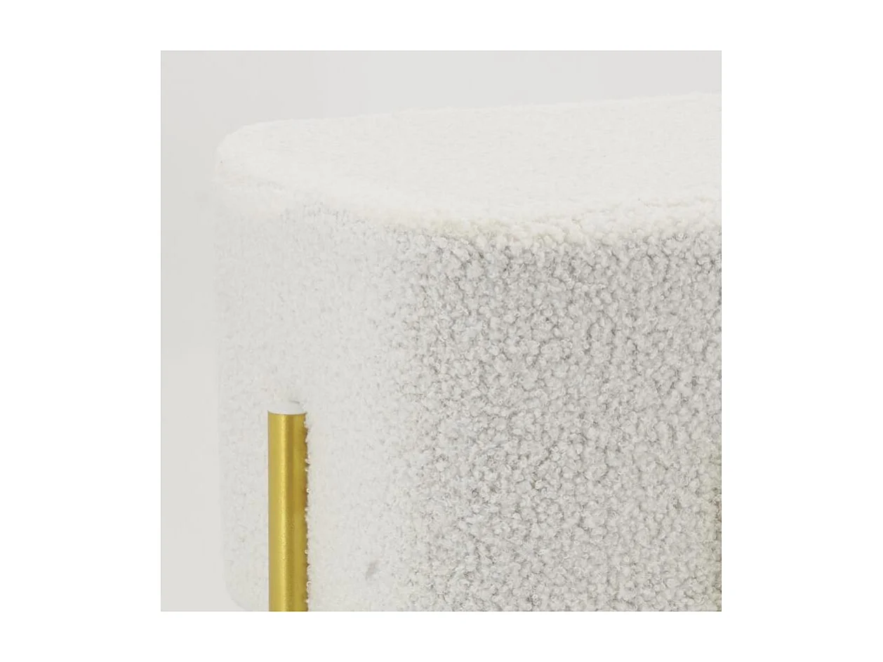 Tabouret carré pied doré Gatsby