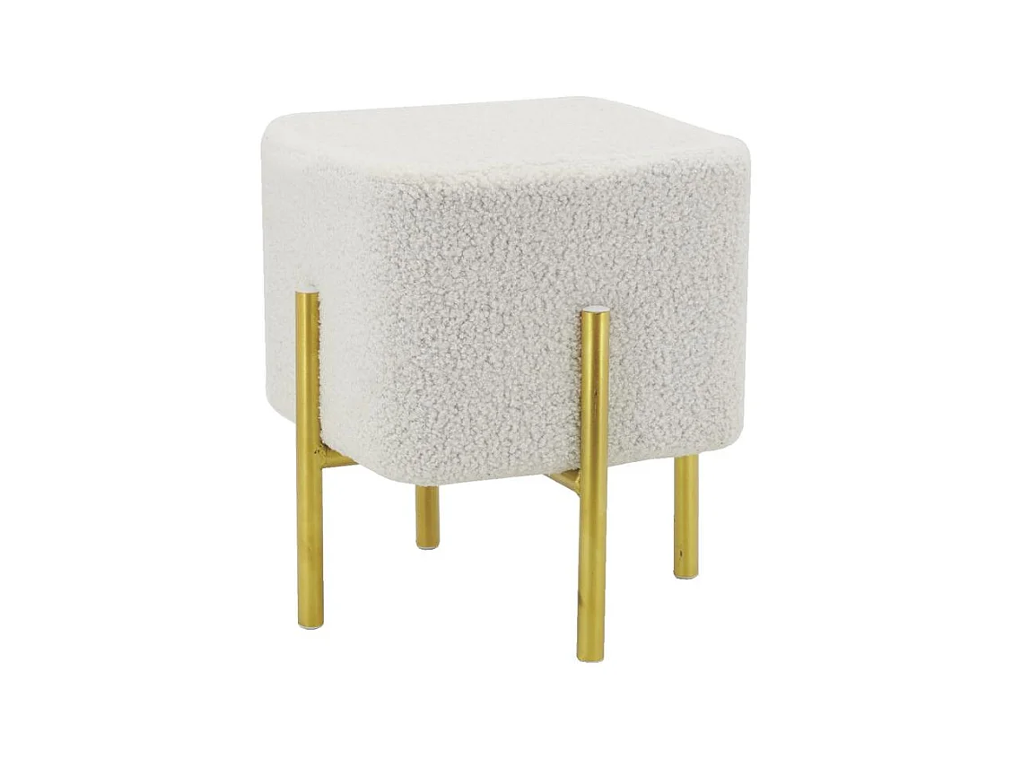 Tabouret carré pied doré Gatsby