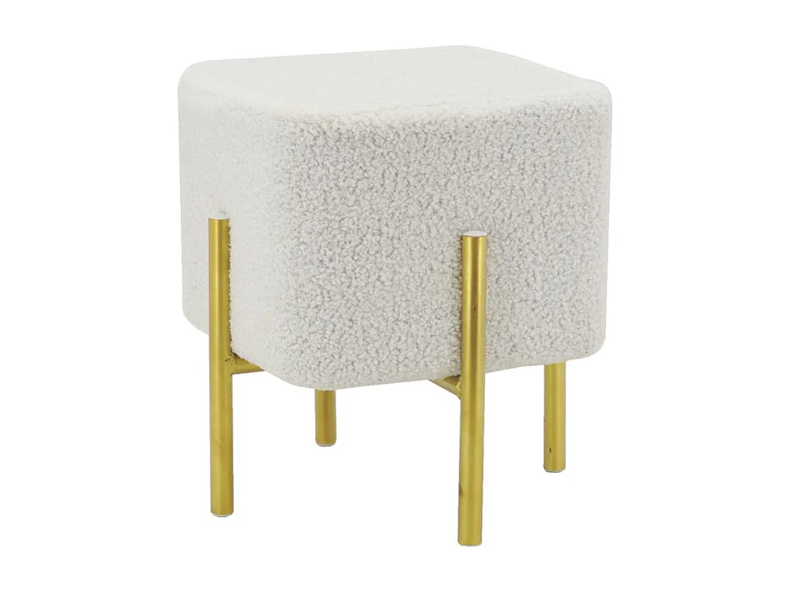 Tabouret carré pied doré Gatsby