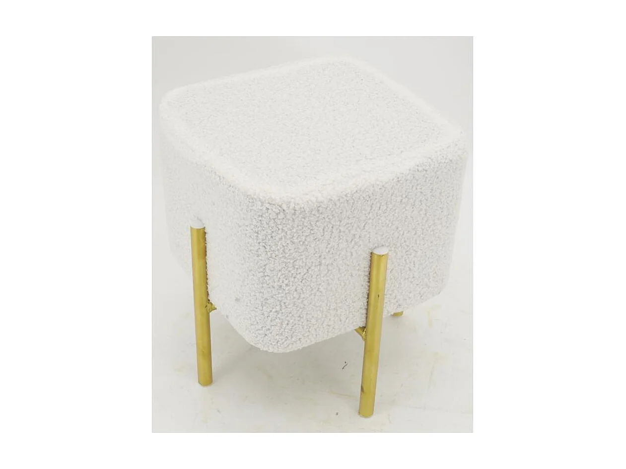 Tabouret carré pied doré Gatsby