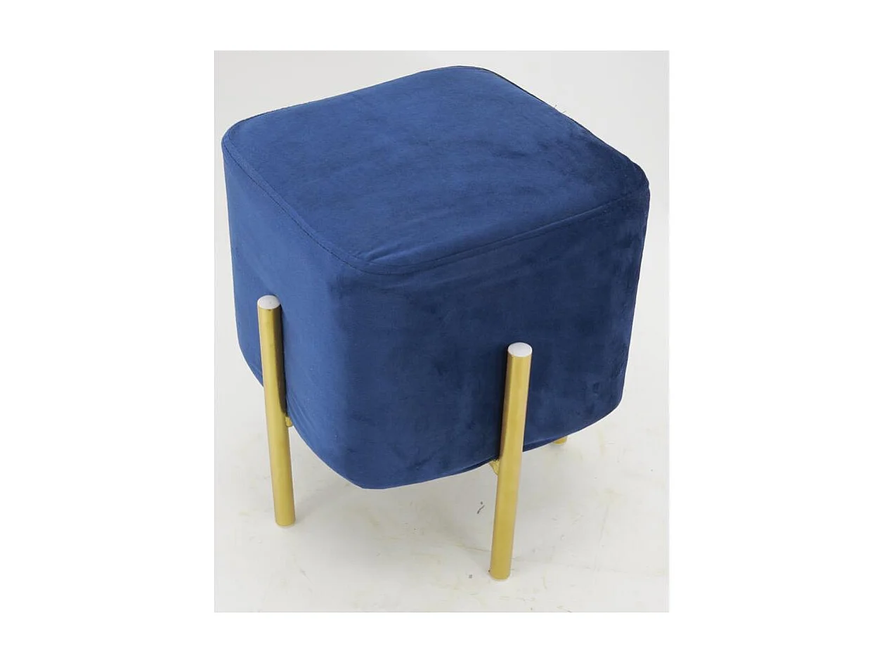 Tabouret carré pied doré Gatsby