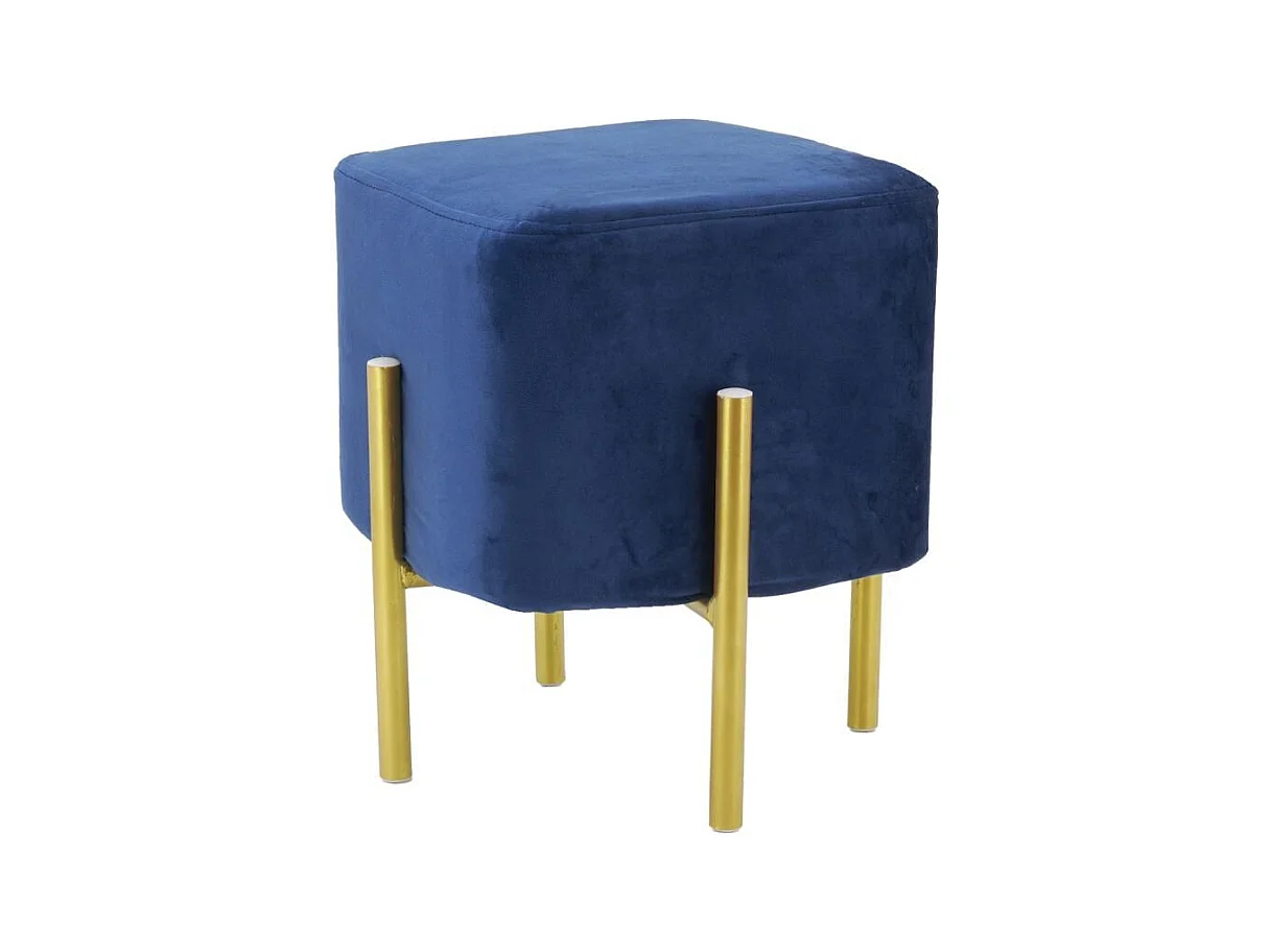 Tabouret carré pied doré Gatsby