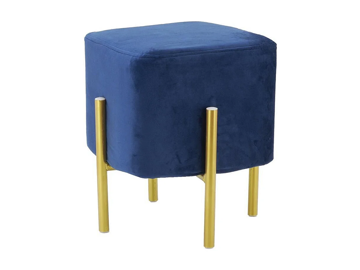 Tabouret carré pied doré Gatsby