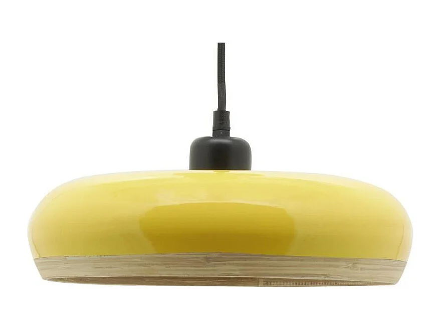 Abat-jour luminaire en bambou laqué